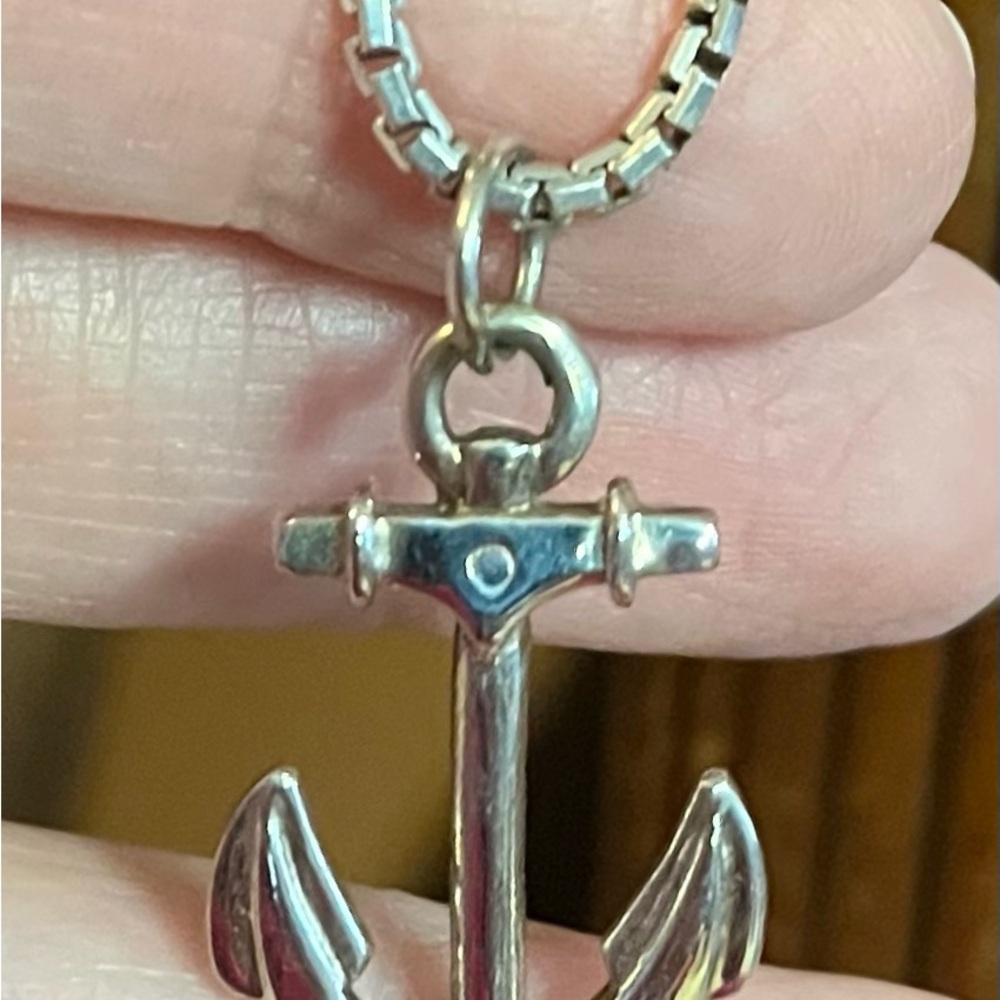 Nautical Sterling Silver Anchor Pendant! - Picture 5 of 5